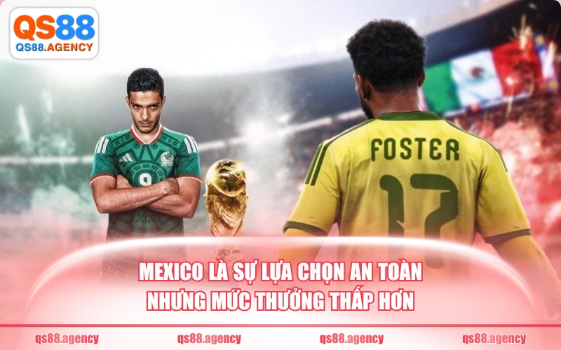 Mexico là sự lựa chọn an toàn nhưng mức thưởng thấp hơn
